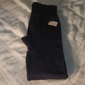 Maurices Shimmering Black Leggings